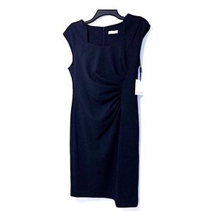 Calvin Klein Sheath Black Cocktail Dress